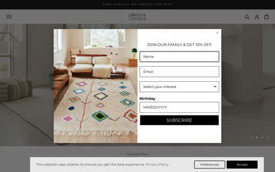 Lorena Canals website screenshot