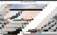 Los Angeles Apparel website screenshot