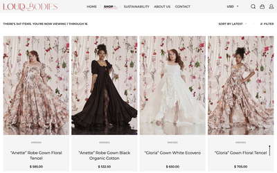 LOUD BODIES website screenshot