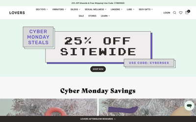 Lovers Stores website screenshot