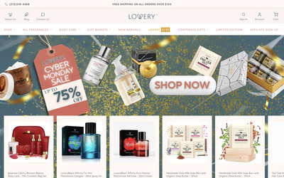 Lovery website screenshot