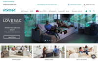 Lovesac website screenshot