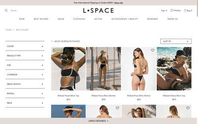 LSPACE by Monica Wise website screenshot