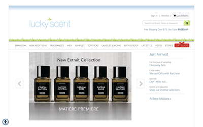 Luckyscent website screenshot