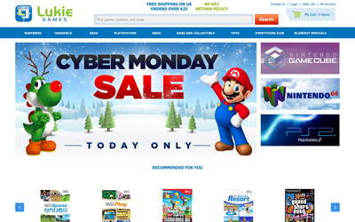 Lukie Games website screenshot