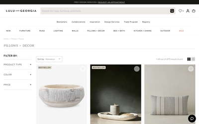 Lulu & Georgia website screenshot