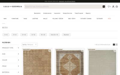 Lulu & Georgia website screenshot