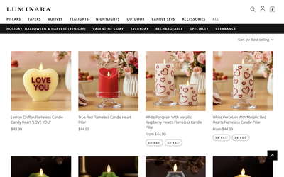 Luminara website screenshot