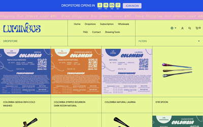 LUMINOUS website screenshot