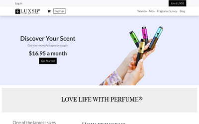 LUXSB website screenshot