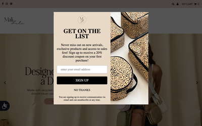 Mali + Lili website screenshot
