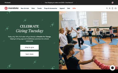 Manduka website screenshot