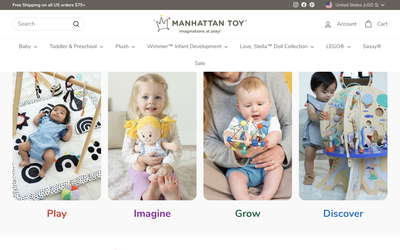 Manhattan Toy website screenshot