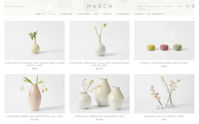MARCH website screenshot