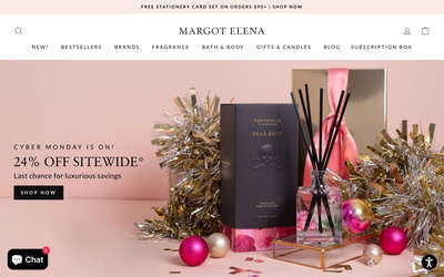 Margot Elena website screenshot