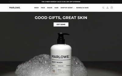 MARLOWE Skin website screenshot