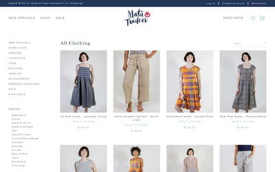 Mata Traders website screenshot