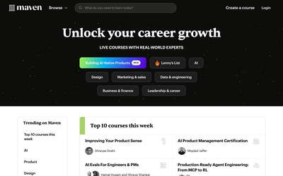 Maven website screenshot