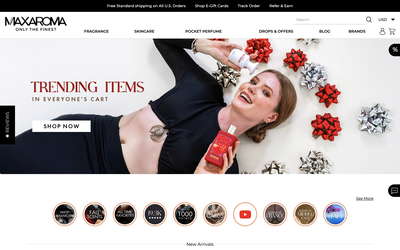 MAXAROMA website screenshot