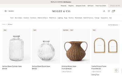 McGee & Co. website screenshot