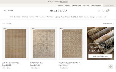 McGee & Co. website screenshot