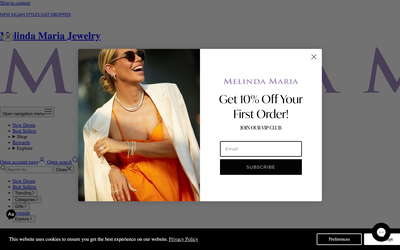Melinda Maria website screenshot