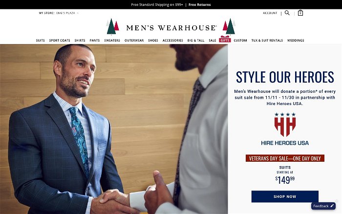 Men's Wearhouse - Ranks and Reviews