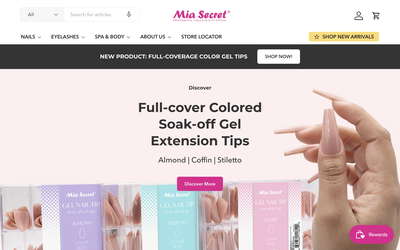 MIA SECRET website screenshot