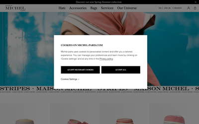 Michel Paris website screenshot