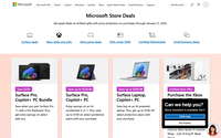 Microsoft website screenshot