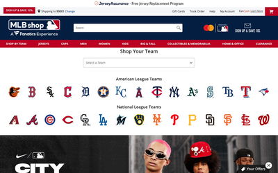 MLB Shop Official Online Store on Shomp
