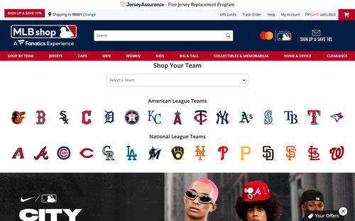 MLB Shop Official Online Store