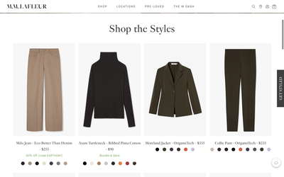M.M.LaFleur website screenshot