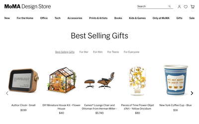 MoMA Design Store website screenshot