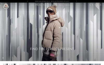 Moncler website screenshot