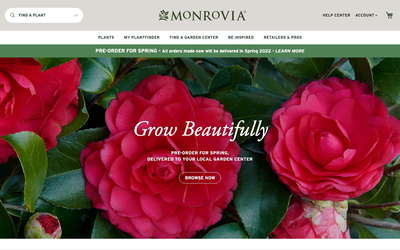Monrovia website screenshot