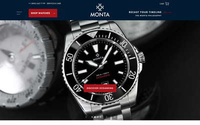 Monta Watch website screenshot