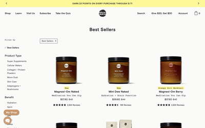 Moon Juice website screenshot