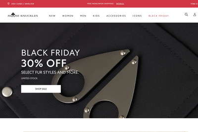 Moose Knuckles website screenshot