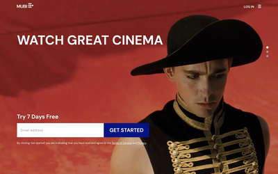 MUBI website screenshot