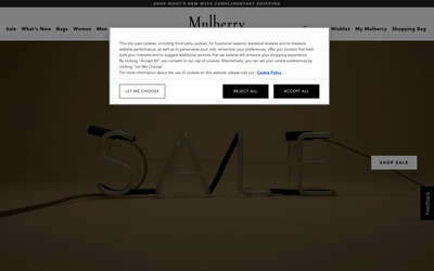 Mulberry website screenshot