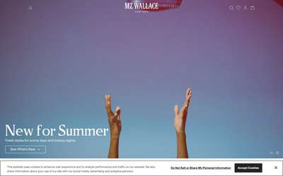 MZ Wallace website screenshot