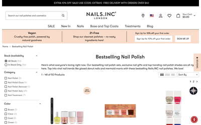 Nails.INC website screenshot
