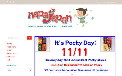 napaJapan website screenshot