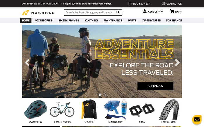 Nashbar screenshot