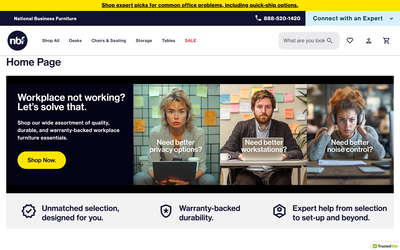National Business Furniture website screenshot