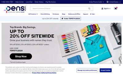 National Pen Company website screenshot