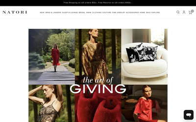 Natori website screenshot
