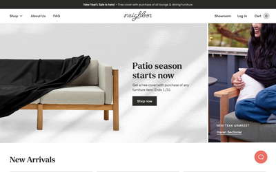 Neighbor website screenshot