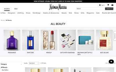 Neiman Marcus website screenshot